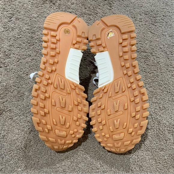 Somiliss Necap Revela Sneaker Leather Suede Women Walking US Sz 8.5 EUR 40 Beige - Picture 9 of 11